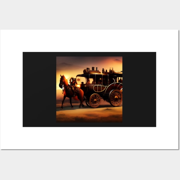 SteamPunk Wild, Wild, West, Way, Way, Way, Out Wall Art by AlienVisitor